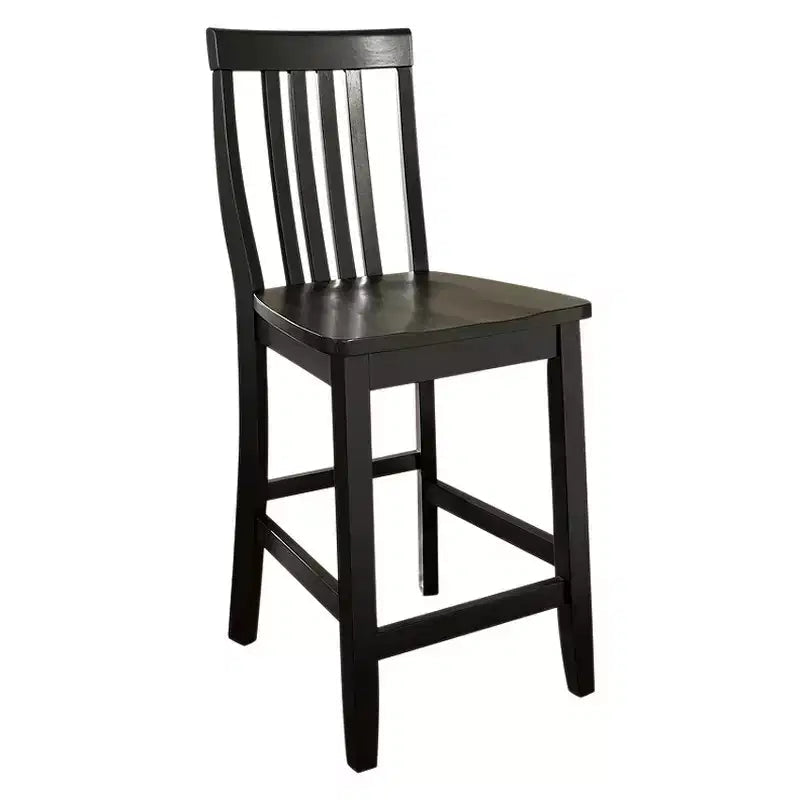 Ensemble de 2 tabourets de bar hauteur comptoir School House 24" en bois massif