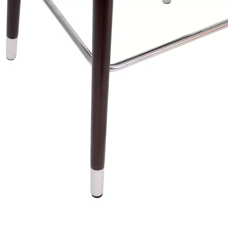 Tabouret de bar moderne avec structure en bois et accents métalliques